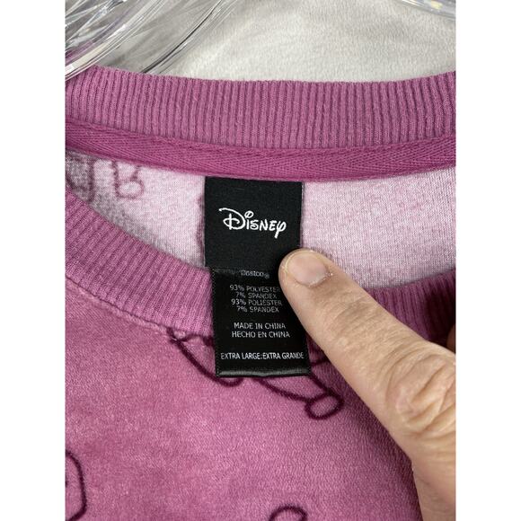 Disney Winnie The Pooh Pajamas XL Pink Stretch Velour 2 Piece Loungewear Set - Picture 5 of 10